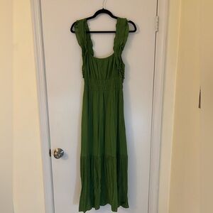 Gauzy Green Abercrombie Maxi Dress - Size M